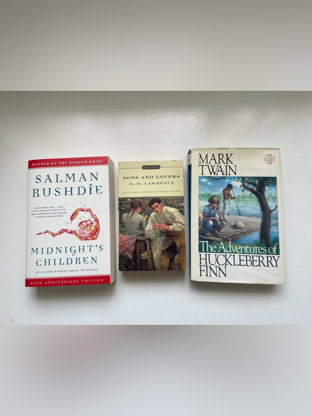 Classic book budle; mark twain, salman rushdie, D.H. Lawrence